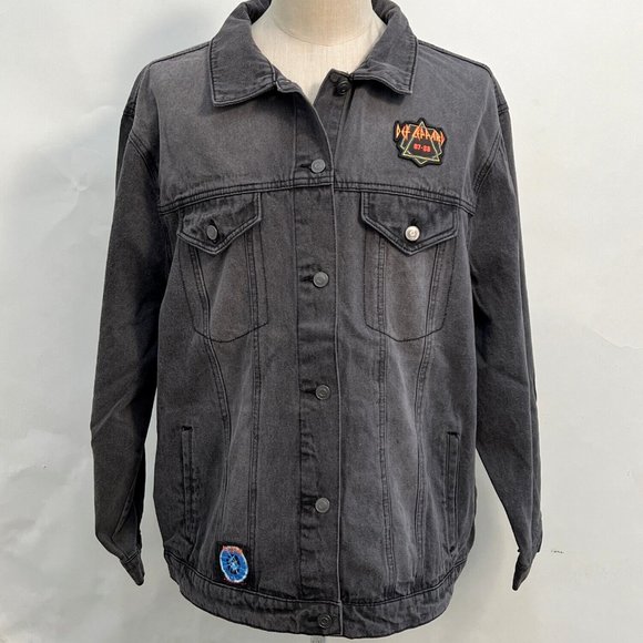 Junk Food Clothing Black Denim Jacket - Picture 1 of 6
